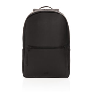 Mochila para portátil Swiss Peak de cuero vegano sin PVCnegro