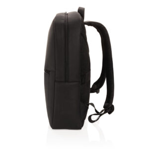 Mochila para portátil Swiss Peak de cuero vegano sin PVCnegro