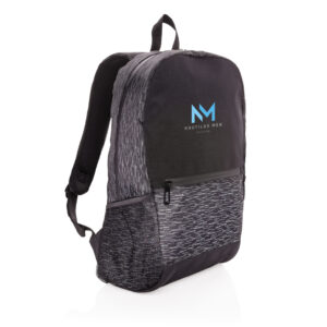 Mochila reflectante para portátil RPET con trazador AWARE ™negro
