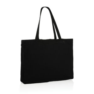 Bolsa de compra de algodón reciclado 145gr Impact AWARE ™negro