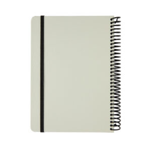 Libreta A5 Deluxe con aros en espiralnegro
