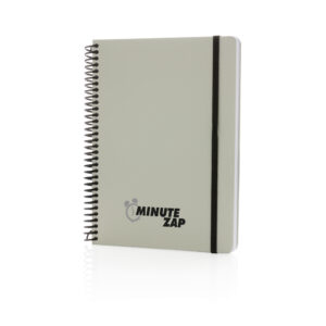 Libreta A5 Deluxe con aros en espiralnegro
