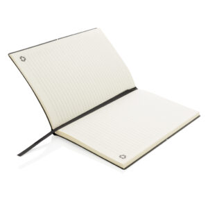 Libreta de cuero reciclado A5gris