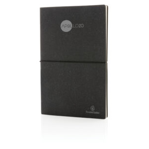Libreta de cuero reciclado A5gris