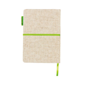 Libreta A5 yute Ecoverde