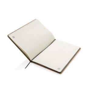 Libreta A5 reciclada de kraftnegro