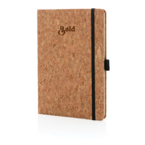 Libreta A5 tapa dura corchomarron