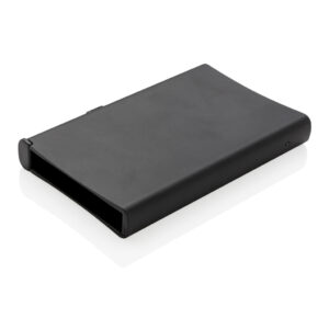 Tarjetero RFID de aluminio estándarnegro