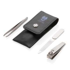 Set de manicura Swiss Peak de 3 piezasnegro