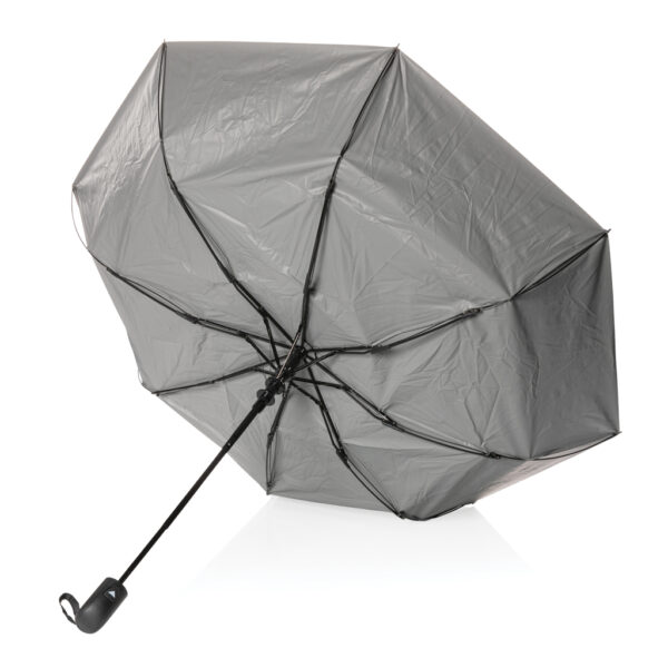 Mini paraguas 21" de 190T RPET bicolor Impact AWARE ™plata