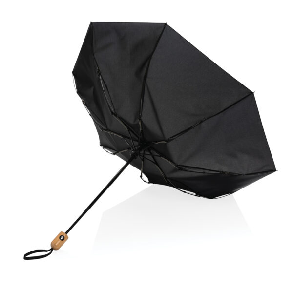 Paraguas automático RPET 190T bambú de 21" Impact AWARE ™negro