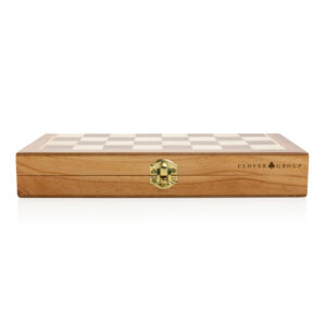 Juego de ajedrez plegable de madera de lujomarron