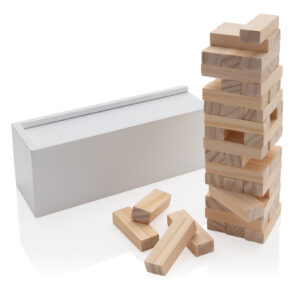 Juego de apilamiento de fichas de madera