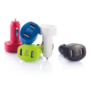Cargador USB doble para cocheblanco