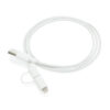 Cable 2 en 1 con licencia Mfi