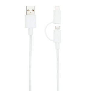 Cable 2 en 1 con licencia Mfiblanco
