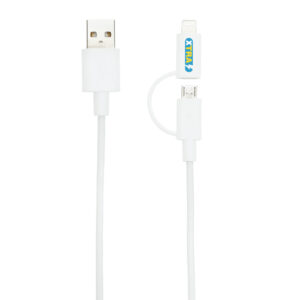 Cable 2 en 1 con licencia Mfiblanco