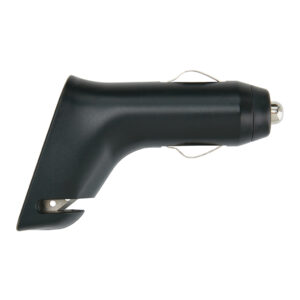 Cargador doble para coche con cúter y martillonegro