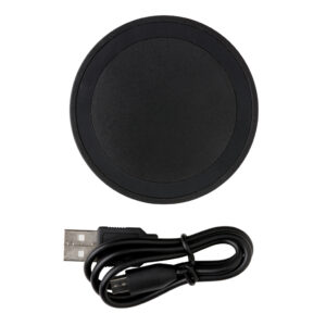 Almohadilla redonda de carga inalámbrica 5Wnegro