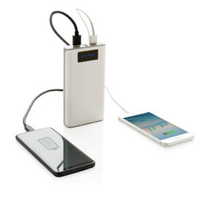Powerbanks personalizadoss personalizados con display 10.000 mAhblanco