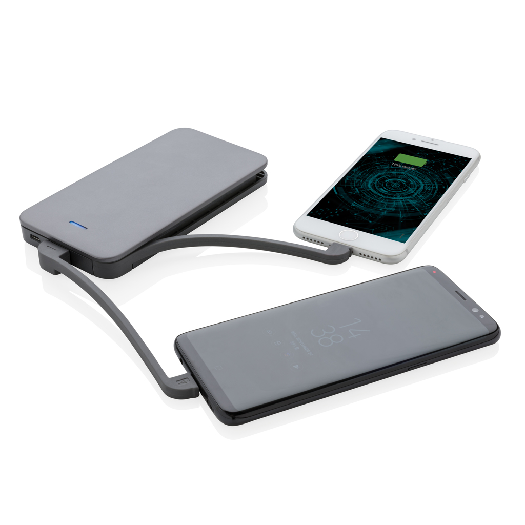 Powerbanks personalizadoss personalizados 10.000 mAh con licencia MFi 2 Powerbanks personalizadoss personalizados 10.000 mAh con licencia MFiplata