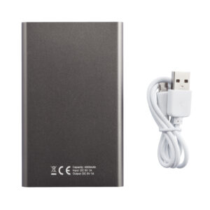 Powerbanks personalizadoss personalizados fina 4.000 mAhantracita