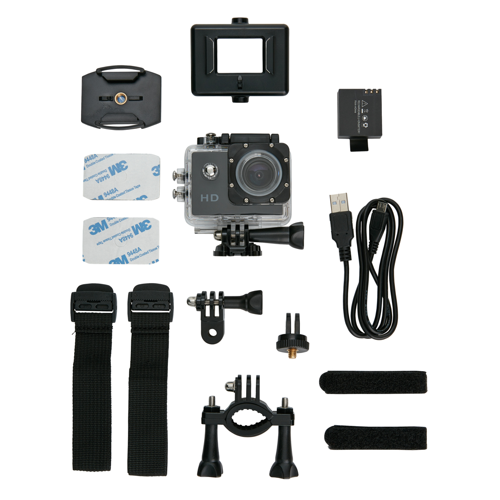 Cámara de aventura con 11 accesorios 2 Cámara de aventura con 11 accesoriosnegro
