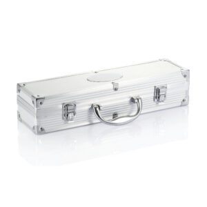 Set Barbacoa 3 piezas en caja de aluminioplata