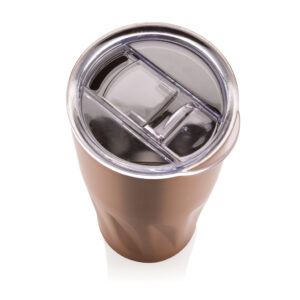 Taza al vacío con capa de cobredorado