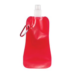 Botellas personalizadas  de agua plegablerojo
