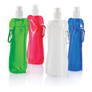 Botellas personalizadas  de agua plegablerojo