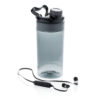 Botellas personalizadas  antigoteo con auriculares inalámbricos