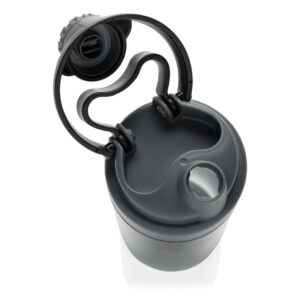 Botellas personalizadas antigoteo con auriculares inalámbricos 17 negro