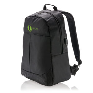 Mochila para portátil con USBnegro
