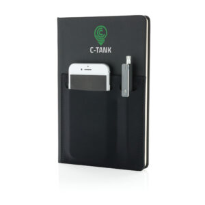 Libreta A5 Deluxe con bolsillos inteligentesnegro