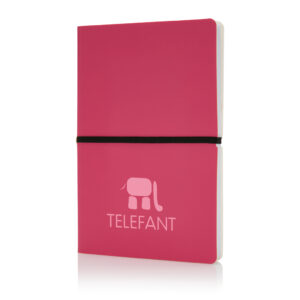 Libreta A5 deluxe con tapa blandarosa