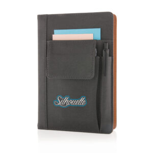 Libreta con apartado para teléfononegro