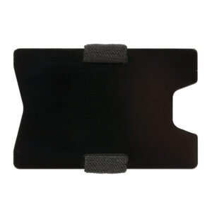 Cartera minimalista de aluminio RFID anti escánernegro