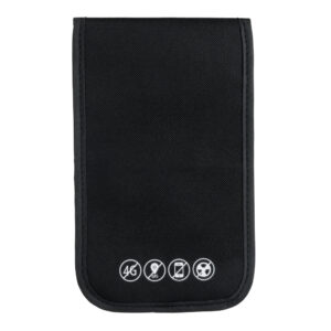 Funda de teléfono con bloqueo de señal y anti-radiaciónnegro