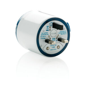 Adaptador de viaje mundial Travel Blueblanco