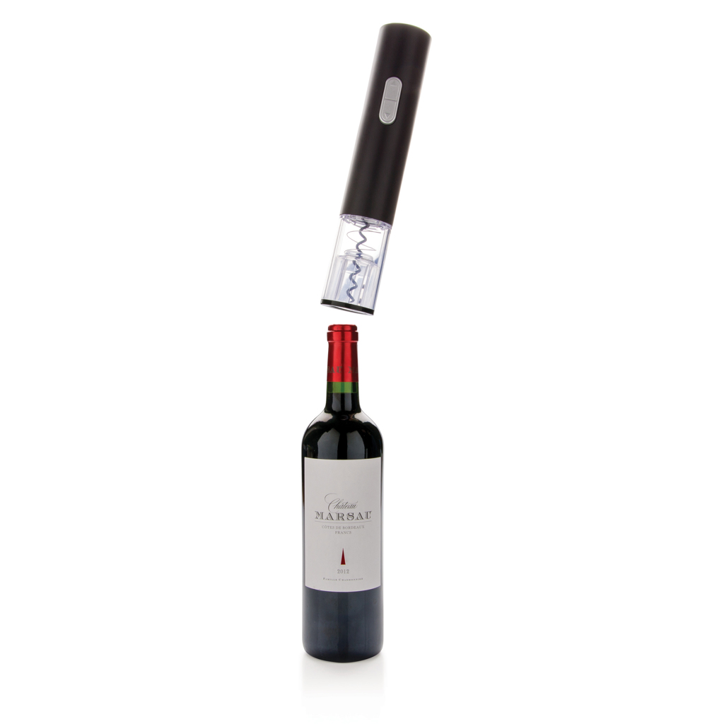 Abridor de vino a pilas 3 Abridor de vino a pilasnegro