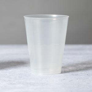 vaso reutilizable transparente promocional 3