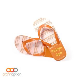 CHANCLAS MANISOK Personalizado NARANJA