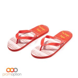 CHANCLAS MANISOK Personalizado ROJO 2