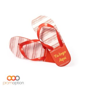 CHANCLAS MANISOK Personalizado ROJO
