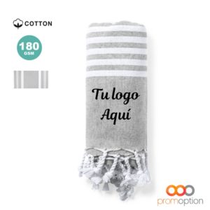 PAREO TOALLA VEDANT Personalizada GRIS