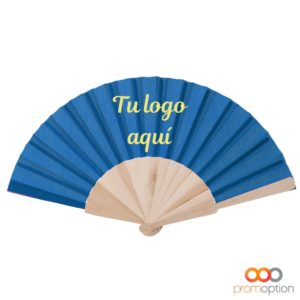 Abanico Folklore 21 ABANICO FOLKLORE Personalizada AZUL ROYAL