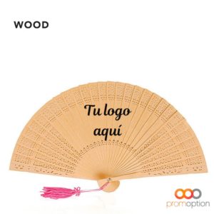 ABANICO MADERA Personalizada