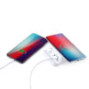 auriculares personalizados de color blanco power bank
