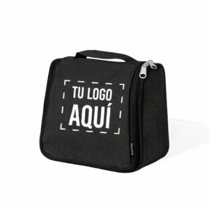 neceser de viaje color negro personalizado